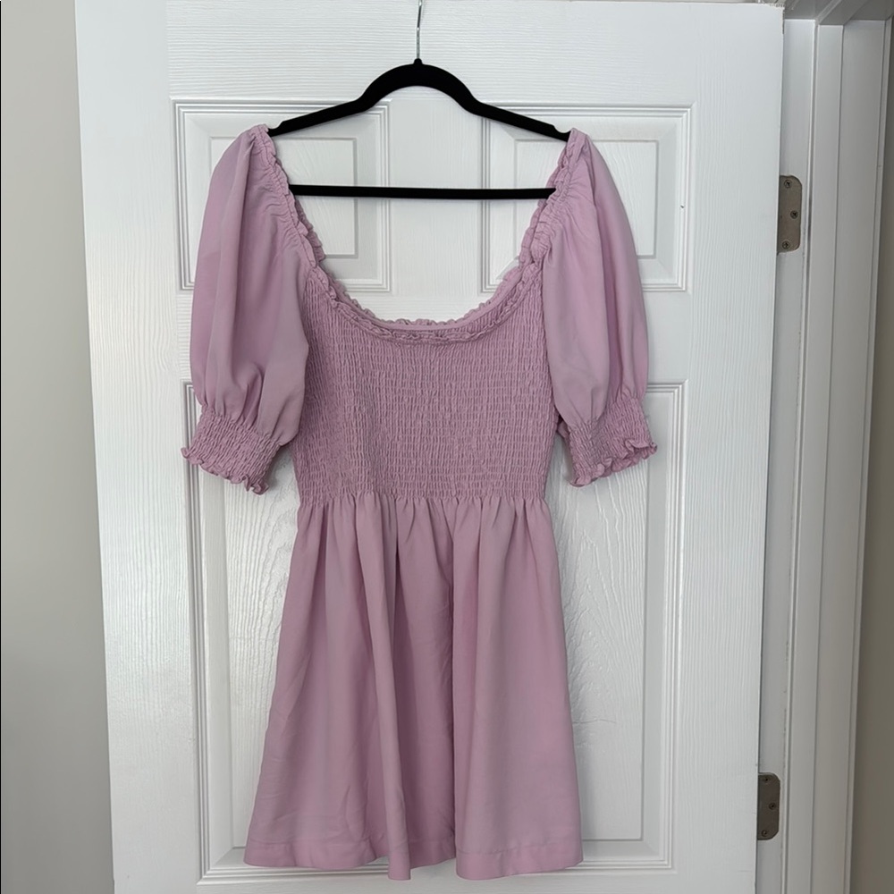 Hill House Athena Mini Nap Dress in Lilac Crepe